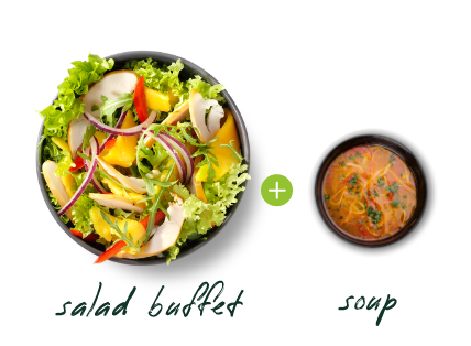 salad + soup