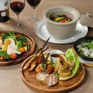 飲み放題付き全4品コース