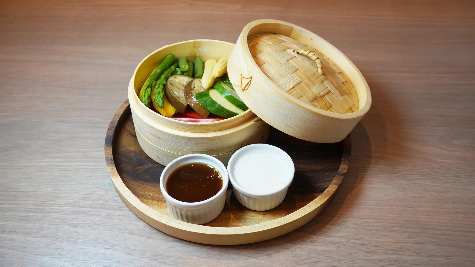 季節野菜のせいろ蒸し
