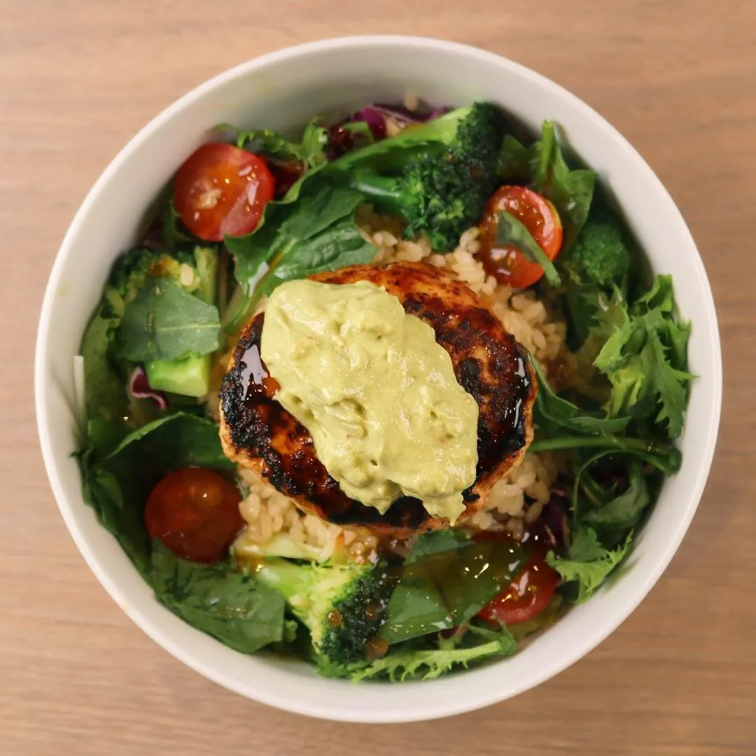 Tofu Hamburg Rice Bowl