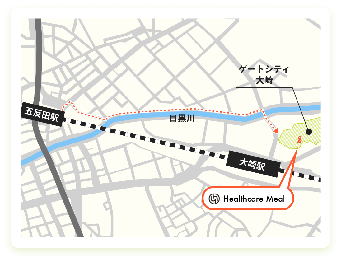 JR五反田駅の地図